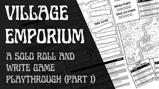 Village Emporium | A solo roll and write game | Playthrough Part 1 screenshot 5