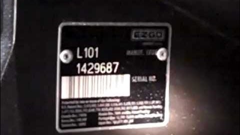 Finding The Year Of Your EZ-GO Golf Cart