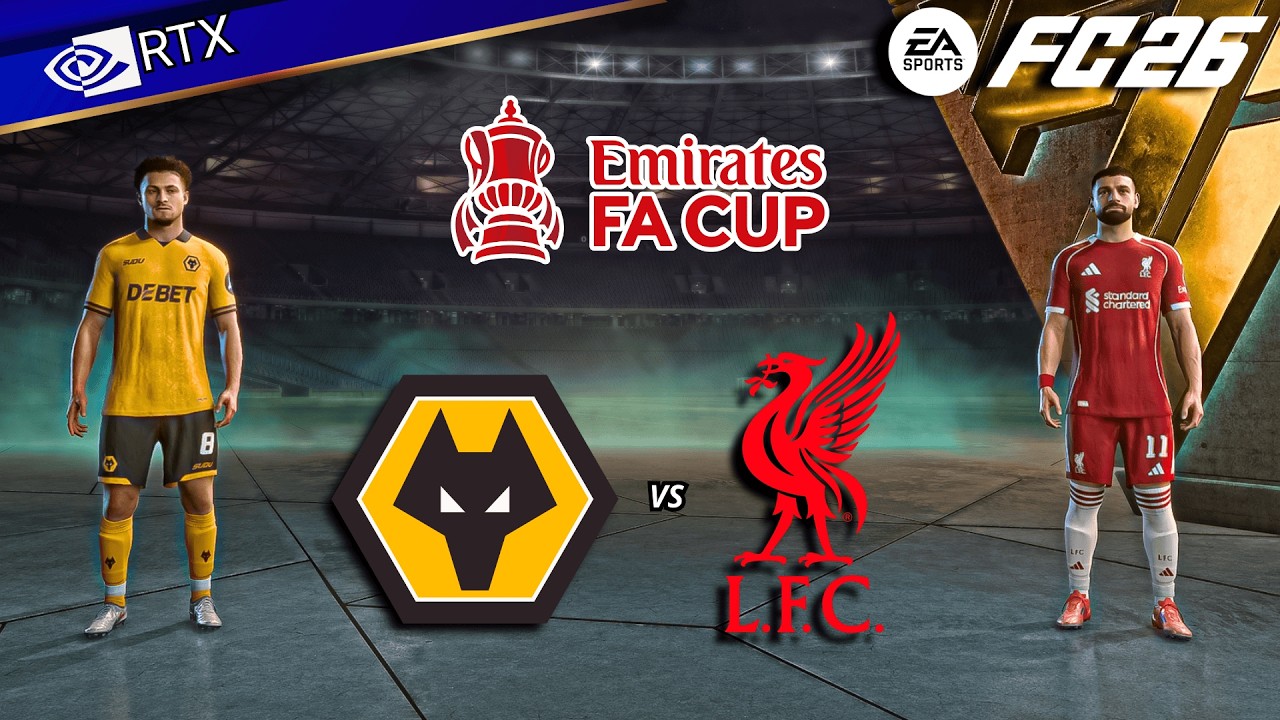 FC 26 - Wolves vs Liverpool Ft. Salah, Gakpo | FA Cup 25/26 Round-5 Full Match | PC™ [4K60]