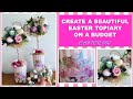 FARMHOUSE EASTER TOPIARY DIY ON A BUDGET | BEAUTIFUL SPRING HOME DECOR | 2022