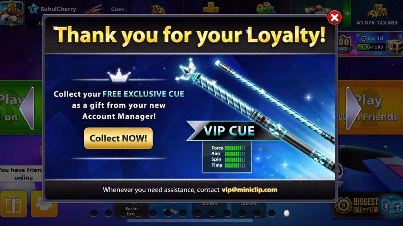 8 Ball Pool VIP Cue | Thank You Miniclip For VIP Cue | More To Go | Black Diamond VIP Tier 😍🔥🔥🔥