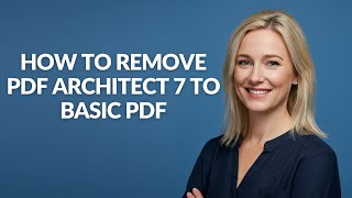 How to Remove Pdf Architect 7 to Basic Pdf - Julia'sTutorials