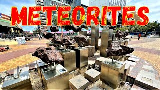 Gibeon Meteorites Monument in Post Street Mall in Windhoek, Namibia, southern Africa