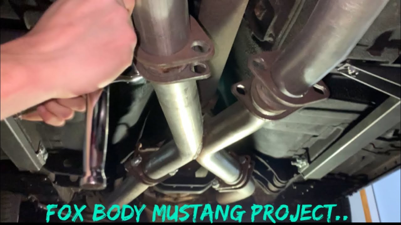 Fox Body Mustang Project ( Exhaust Removal ) - YouTube