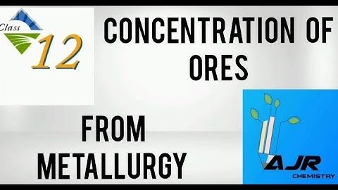 CONCENTRATION   OF  ORES  IN  METALLURGY