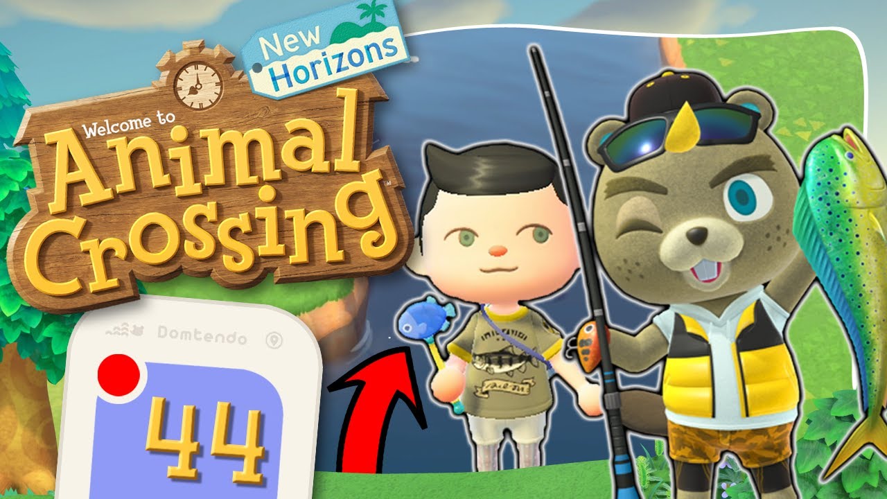 Animal Crossing New Horizons 44 Fischstab 100 Punkte In Lomeus Angelturnier Horsts Einzug Youtube