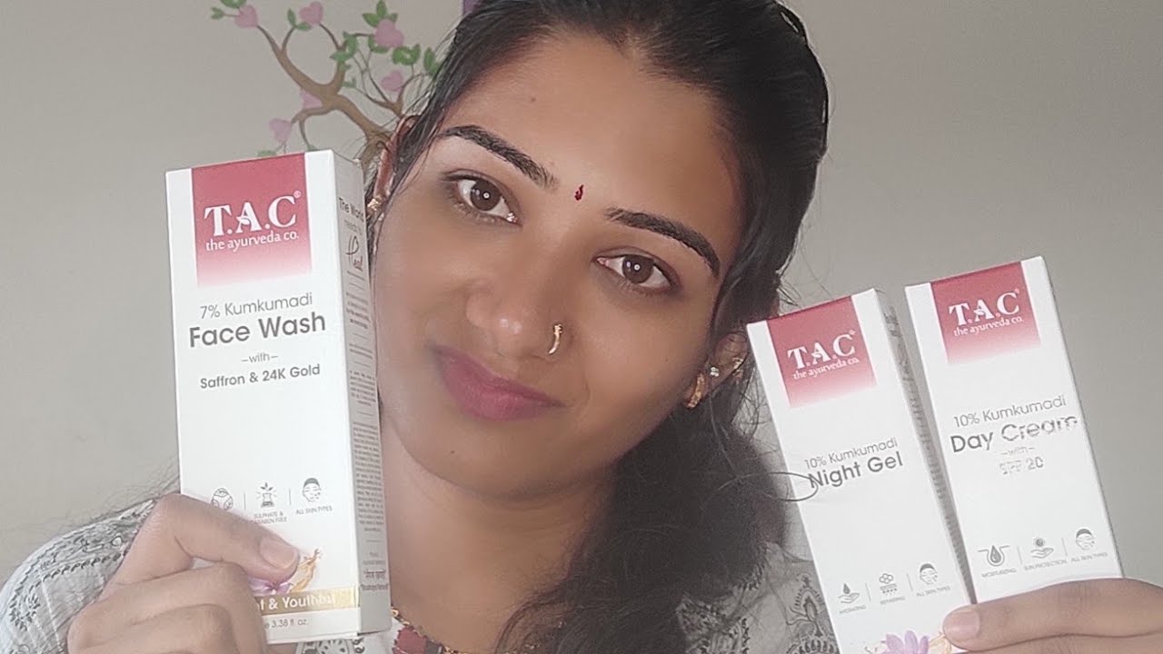 tac the ayurveda co products review tac face wash kumkumadi day cream