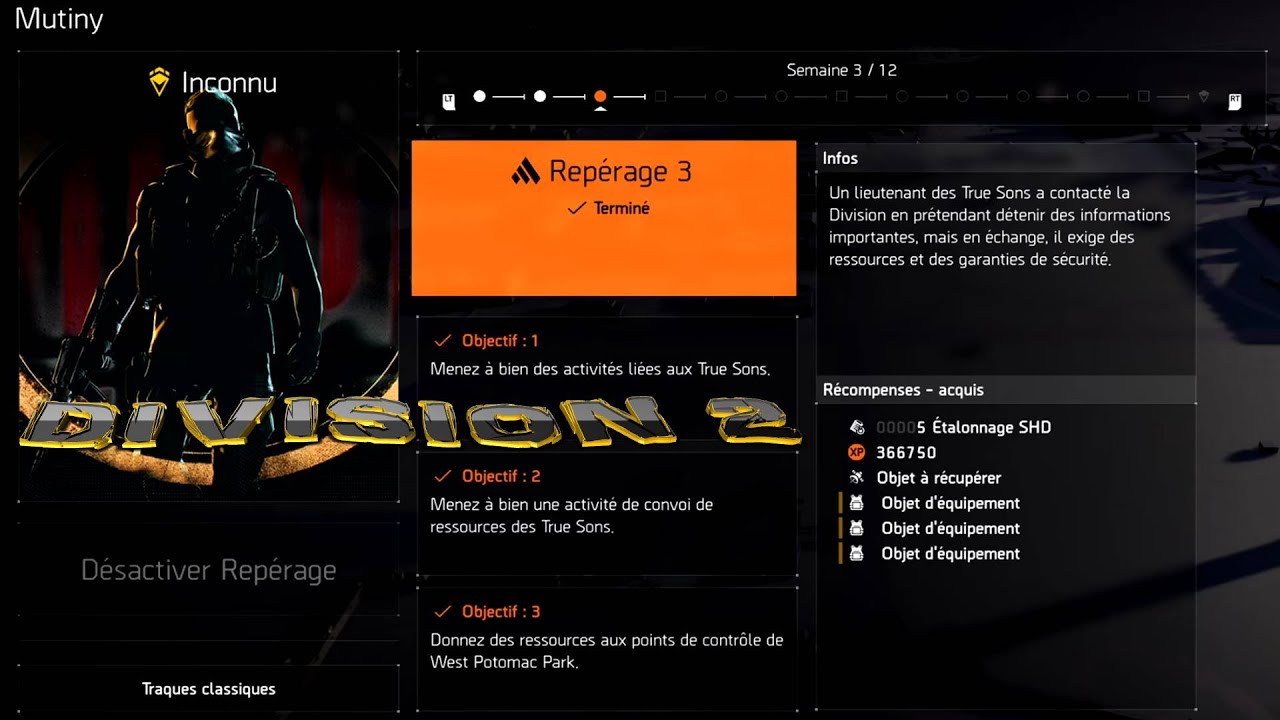 THE DIVISION 2 REPÉRAGE 3 COMPLET SAISON 3 ANNÉE 7 MUTINY