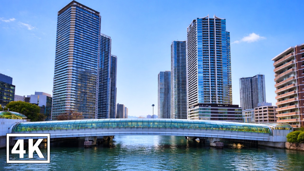 東京壯觀城市街景震撼曝光｜月島超高塔樓｜4K