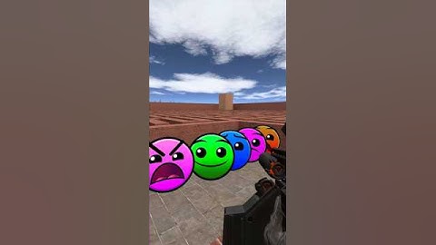 Destroy Geometry Dash Emoji And Sprunki Nextbots Chasing in Maze #shorts