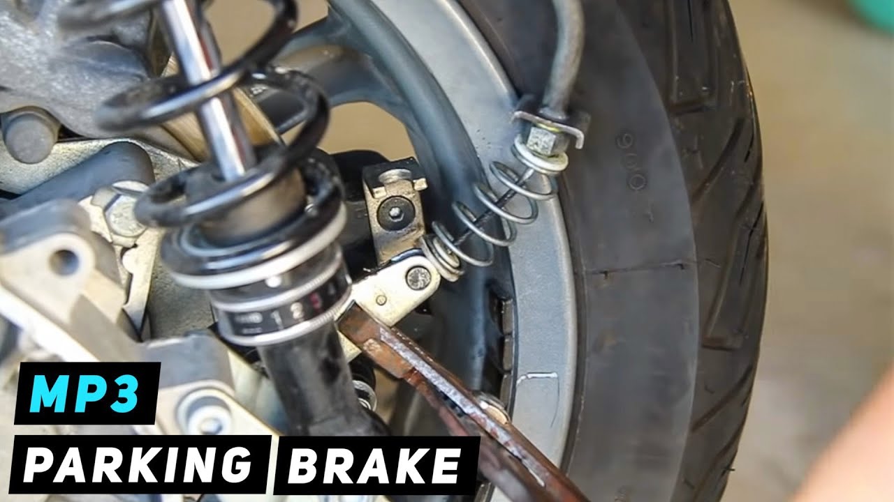 Piaggio MP3 Parking Brake Cable Installation by Wheel Mitch's