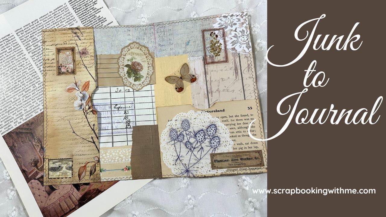 BACK AGAIN ~ JUNK TO JOURNAL PAGES WITH POCKETS AND TUCKS