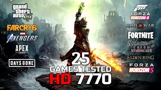 AMD Radeon HD 7770 In 2022 | 25 Games Tested | #hd7770
