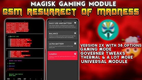 Best Magisk Gaming Module | Resurrect of Madness 2X | GSM POM X | Gaming Lag Fix | Universal Module