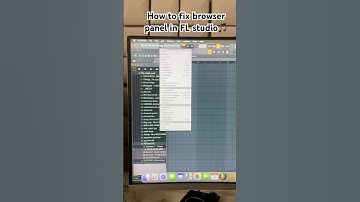 HOW TO FIX BROWSER PANEL IN FL STUDIO  #flstudio #preetromana #prp #music  #totorial