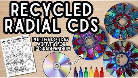 Radial Symmetry CD Art Project | Easy Recycled Art for Kids