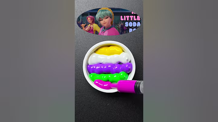 KPop Demon Hunters X Soda Pop X Colormixing #satisfying #colormixing #kpopdemonhunters #sodapop