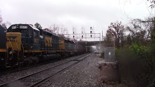 Rare CSX Oldest SD40-2 8873 trail on Q349-10 at St Denis MD from Avon, IN to Philadelphia, PA