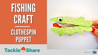 Fish Clothespin Puppet - Fishing Craft (FUN and EASY)