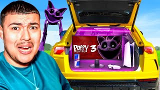 J'AI CONSTRUIT UNE BASE SECRÈTE POPPY PLAYTIME CHAPITRE 3 DANS MA VOITURE ! Catnap et Dogday !