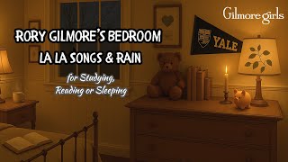 Rory Gilmore's Bedroom 🌙 | Night Rain + Gilmore Girls La La Songs