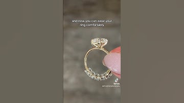How to use a ring size adjuster #engagementring #ringsize #ring