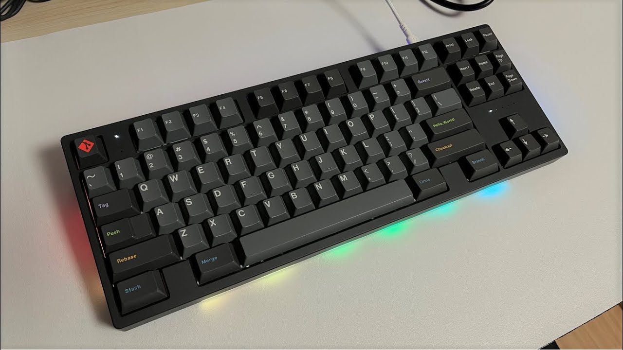 화공) Orion v2.5 Cherry Bottom + Cream top & stem Typing sound