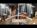Basement Renovation Tour (phase 1) / Mid-Century Modern Renovation