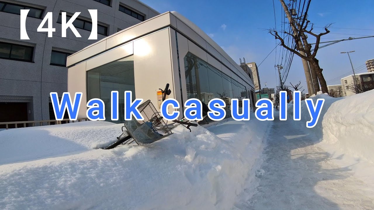 【4K】 solo walking ❘I walked to the store today.❘Sapporo Japan