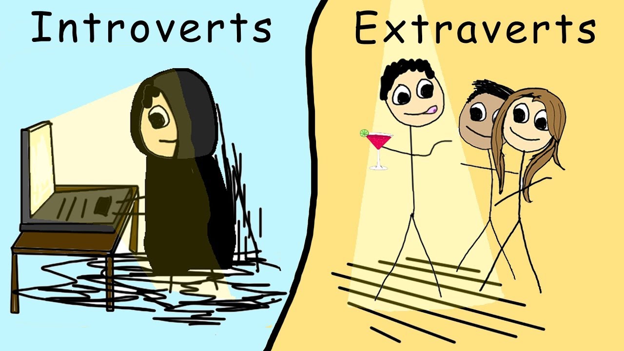 Casually Explained Introverts and Extraverts