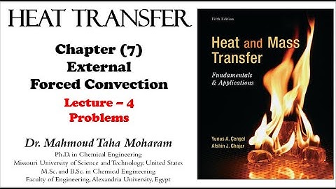 #Heat_Transfer: Ch(7)_L4_Problems on flow over a flat plate مسائل