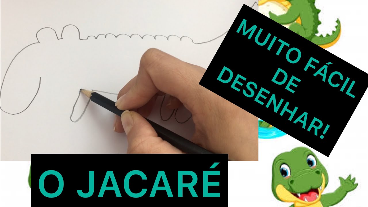 Como desenhar um jacaré através de uma história - YouTube