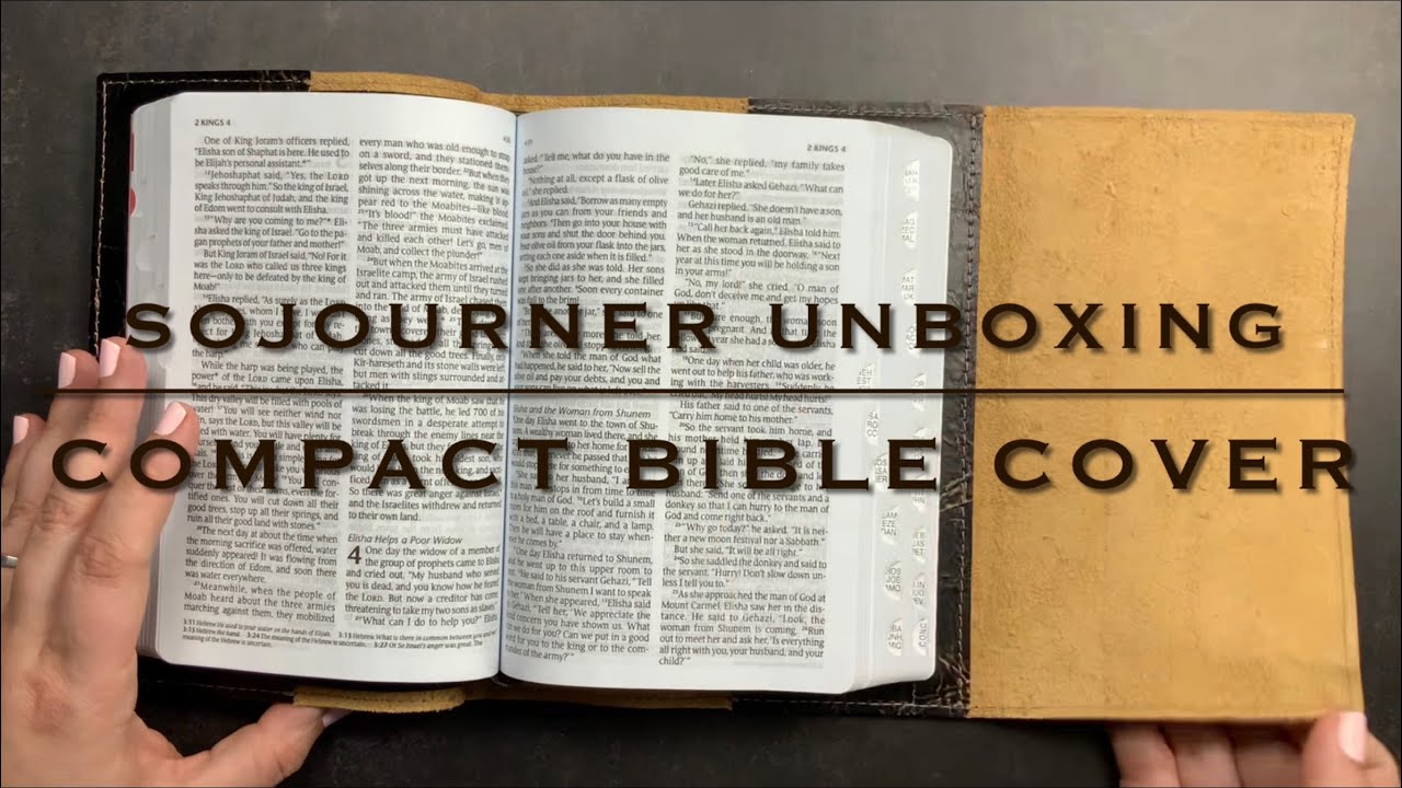 SOJOURNER Unboxing My Compact Bible Cover retrowtures3896 YouTube