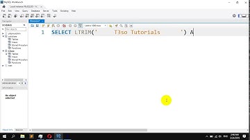 How to Remove Leading Whitespace in MySQL