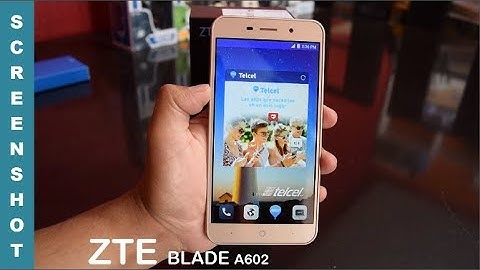 ZTE BLADE A602 Captura de Pantalla SCREENSHOT