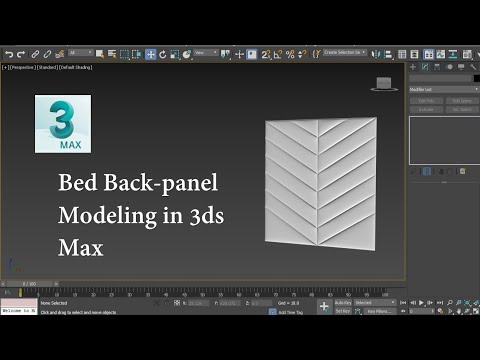 Back Panel Modiling Bed Back Panel Modeling in 3ds Max | Headboard Modeling in 3ds Max ...