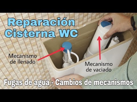 REPARACIÓN CISTERNA WC: SOLUCIÓN FUGAS DE AGUA Y CAMBIOS DE MECANISMOS 