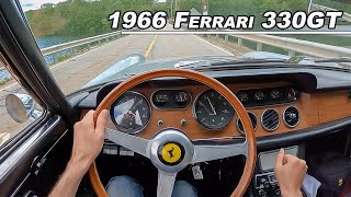 1966 Ferrari 330GT 2+2 Series II  Classic V12 Grand Touring (POV Binaural Audio)