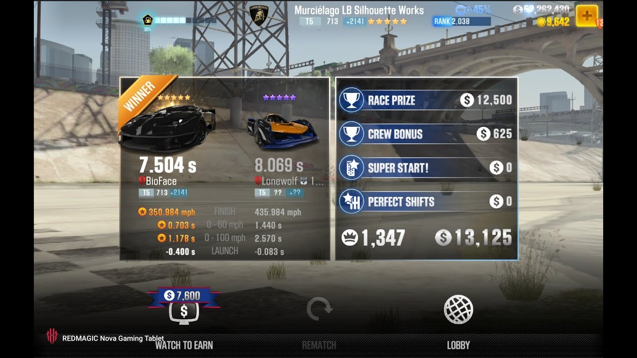 【CSR2】Lamborghini Murciélago LB Silhouette Works (Gold Star) for 7.50* (Manual Launch)