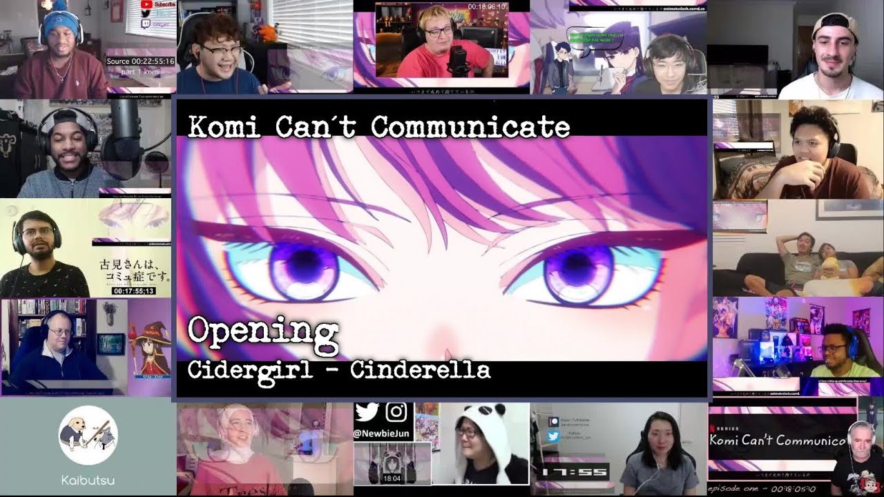 Komi Can't Communicate Opening S1 - Cinderella | Reaction Mashup