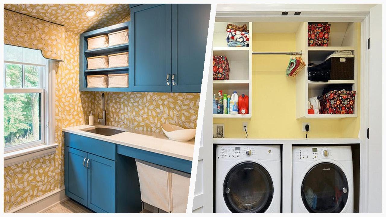 Elevate Your Laundry Room with Purple & Yellow Accents | Designer ...