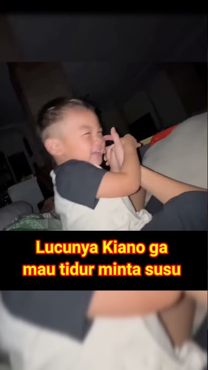 tingkah lucu kiano ga mau tidur minta susu #shorts #baimpaula #shortsssvidio