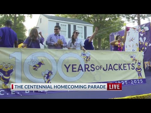 The Centennial Homecoming parade underway for C.E. Byrd High School