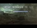 Skyrim  how to get level 100 sneak at level 1