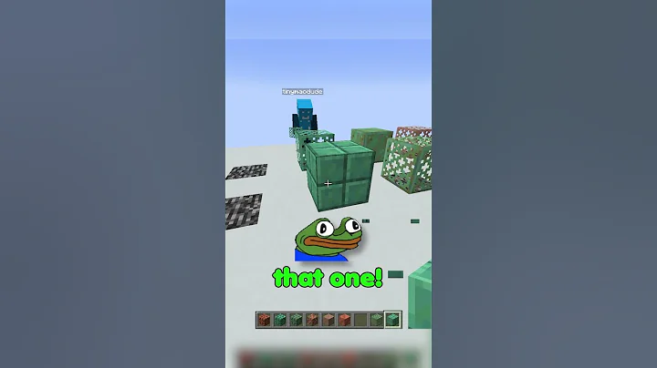 minecraft telepathy with tinymacdude #shorts #minecraftshorts #minecraft