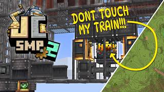 Just Create SMP S2 EP29 Upgrading the Stolen Mall Sign With A TRAIN!