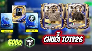 Chi 6000FV mở chuỗi TOTY26 và săn 2 siêu hậu vệ MALDINI + CAFU - FCMOBILE VN