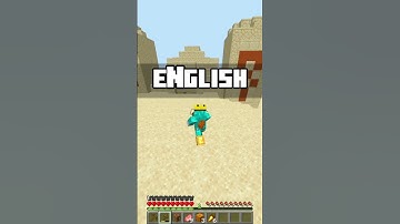 Minecraft But Language Changes Every 60 Sec #minecraft #shorts #funny