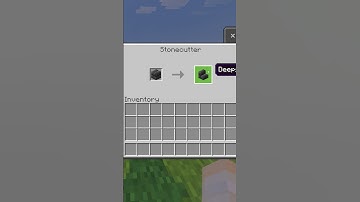 How to Make Deepslate Brick Stairs With a Stone Cutter in Minecraft #Shorts