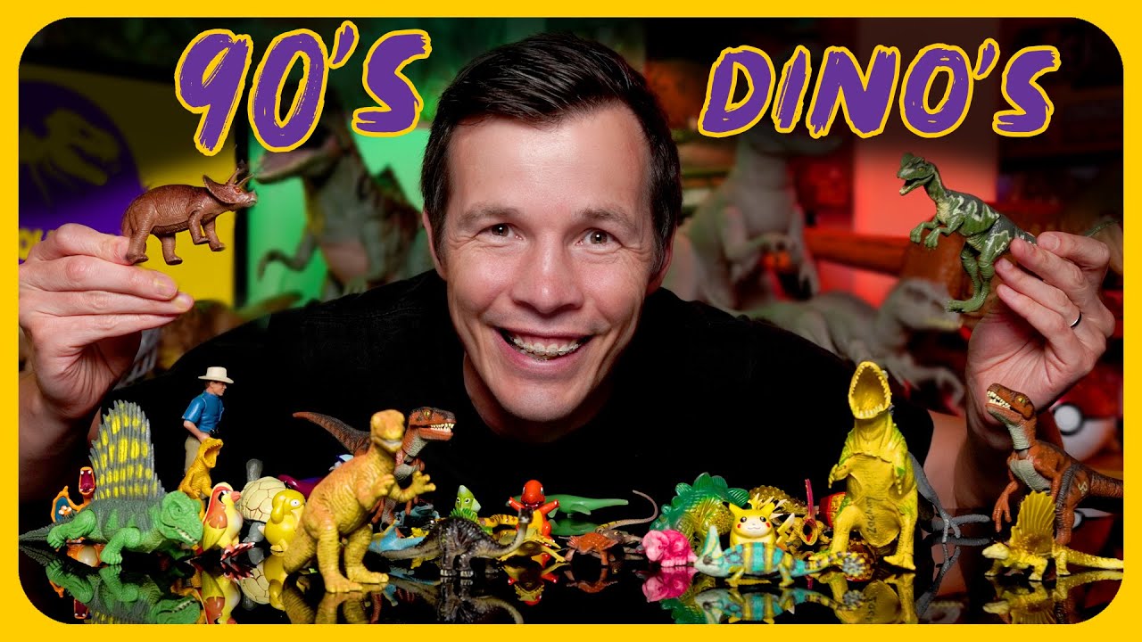 MY 90's CHILDHOOD DINOSAUR TOY COLLECTION | Worth More Than You Think | Jurassic Park, Pokemon toys